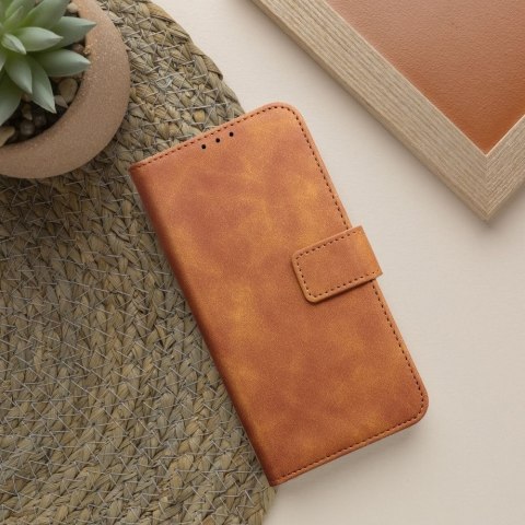 Etui z klapką na Samsung A22 5G Tender Book brązowe