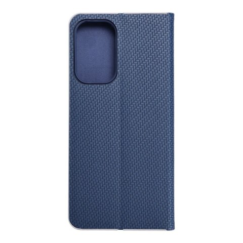 Etui z klapką na Samsung A23 5G Luna Book Carbon niebieskie