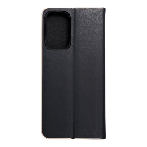 Etui z klapką na Samsung A23 5G Luna Book Gold czarne
