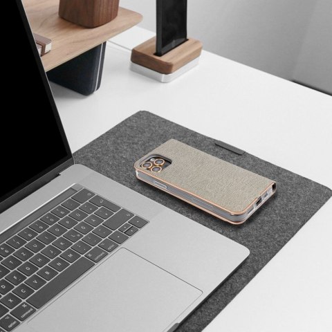 Etui z klapką na Samsung A23 5G Luna Book Gold srebrne