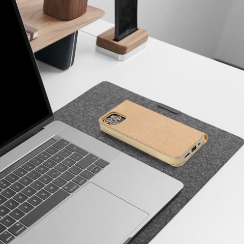 Etui z klapką na Samsung A23 5G Luna Book Gold złote