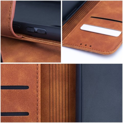 Etui z klapką na Samsung A23 5G Tender Book brązowe