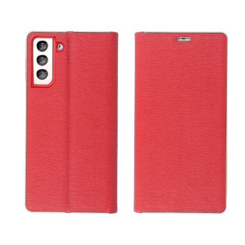 Etui z klapką na Samsung A25 5G Luna Book Gold czerwone
