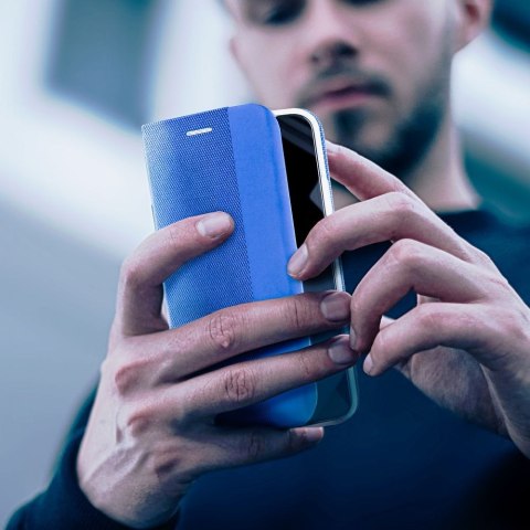 Etui z klapką na Samsung A25 5G Sensitive Book niebieskie