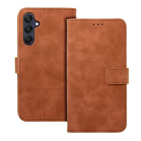 Etui z klapką na Samsung A25 5G Tender Book brązowe