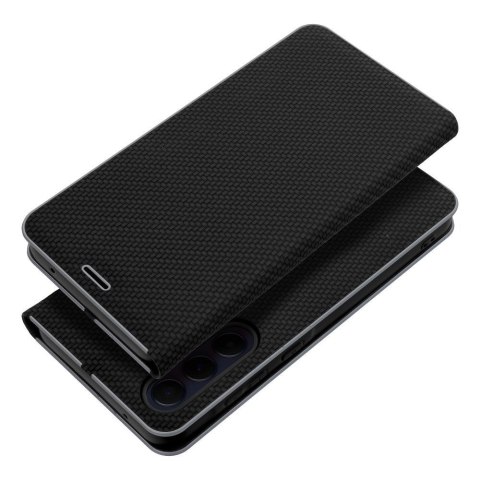 Etui z klapką na Samsung A26 5G Luna Book Carbon czarne