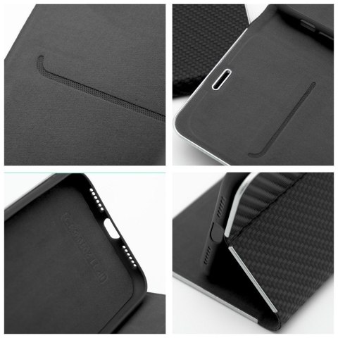 Etui z klapką na Samsung A26 5G Luna Book Carbon czarne