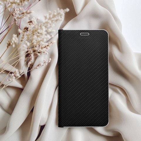 Etui z klapką na Samsung A26 5G Luna Book Carbon czarne
