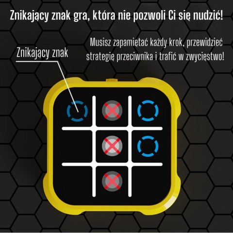 WOOPIE Gra Elektroniczna Kółko i Krzyżyk Logiczna Edukacyjna 4 Tryby Gry