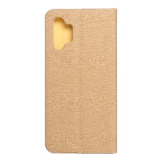 Etui z klapką na Samsung A32 5G Luna Book Gold złote