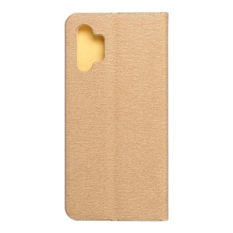 Etui z klapką na Samsung A32 5G Luna Book Gold złote