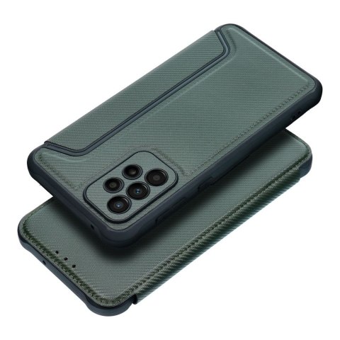 Etui z klapką na Samsung A33 5G Razor Book ciemnozielone