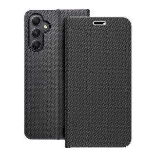 Etui z klapką na Samsung A34 5G Luna Book Carbon czarne