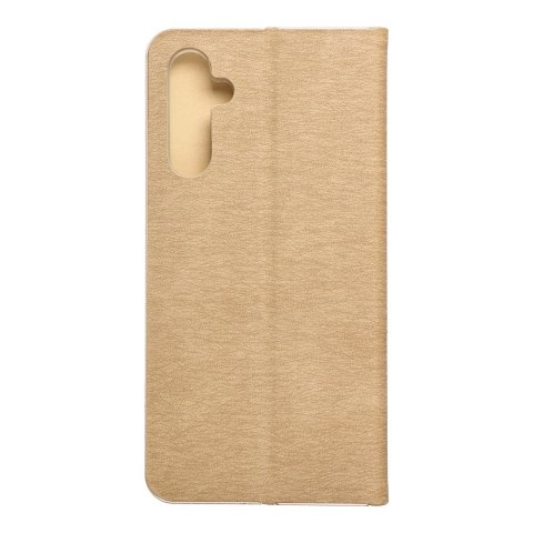 Etui z klapką na Samsung A34 5G Luna Book Gold złote
