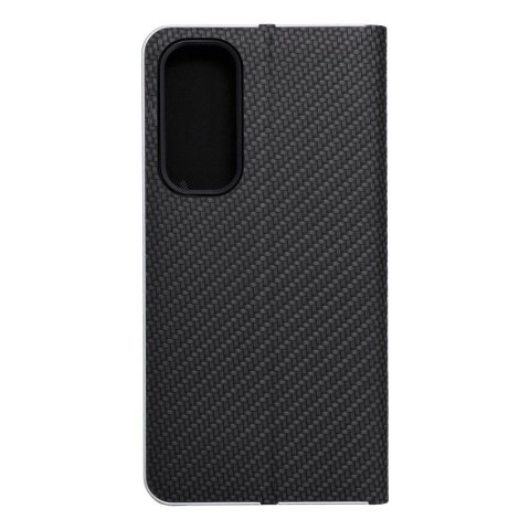 Etui z klapką na Samsung A35 5G Luna Book Carbon czarne
