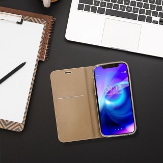 Etui z klapką na Samsung A35 5G Luna Book Gold złote