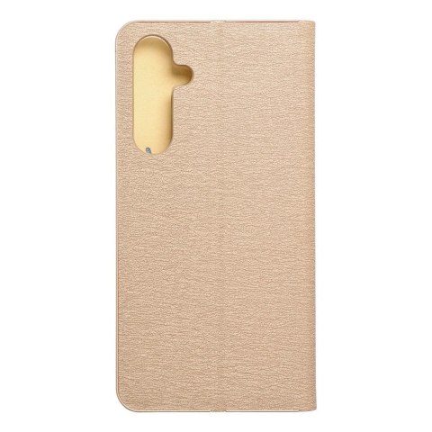 Etui z klapką na Samsung A35 5G Luna Book Gold złote