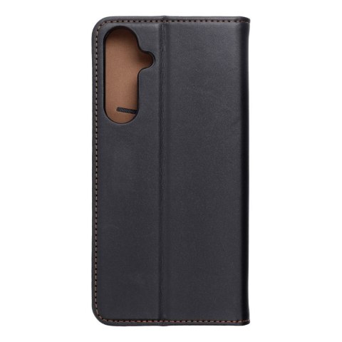 Etui z klapką na Samsung A35 5G Smart Pro Book skórzane czarne