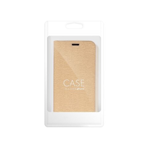 Etui z klapką na Samsung A37 5G Luna Book Gold złote