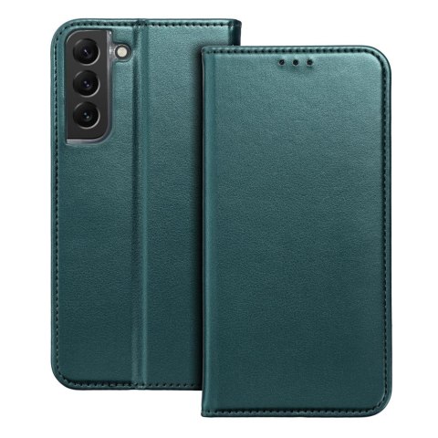Etui z klapką na Samsung A37 Smart Magneto ciemnozielone