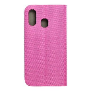 Etui z klapką na Samsung A40 Sensitive Book różowe