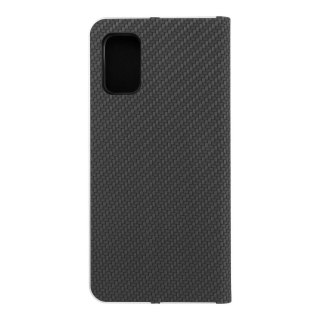 Etui z klapką na Samsung A41 Luna Book Carbon czarne