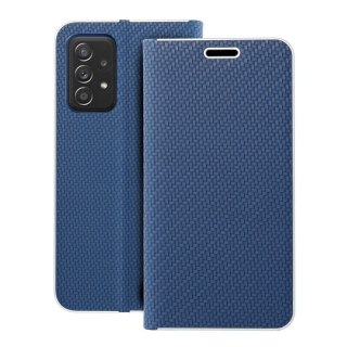 Etui z klapką na Samsung A52 5G / A52 LTE ( 4G ) / A52s 5G Luna Book Carbon niebieskie
