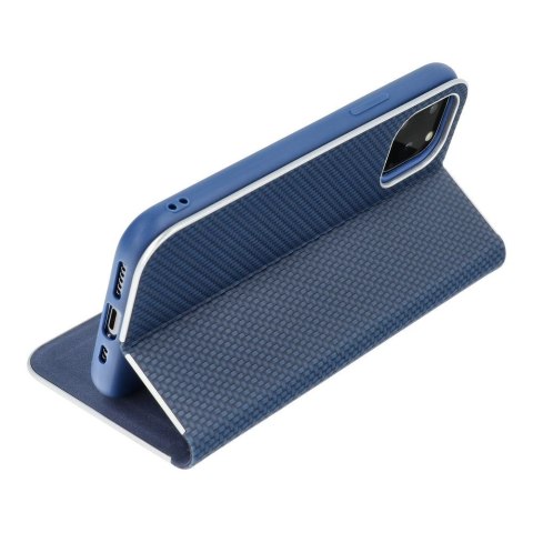 Etui z klapką na Samsung A52 5G / A52 LTE ( 4G ) / A52s 5G Luna Book Carbon niebieskie