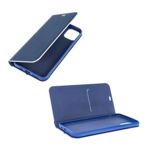 Etui z klapką na Samsung A52 5G / A52 LTE ( 4G ) / A52s 5G Luna Book Carbon niebieskie