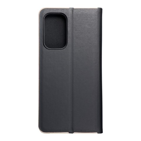 Etui z klapką na Samsung A53 5G Luna Book Gold czarne