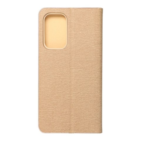 Etui z klapką na Samsung A53 5G Luna Book Gold złote