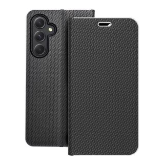 Etui z klapką na Samsung A54 5G Luna Book Carbon czarne