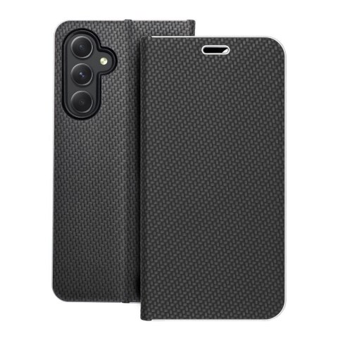 Etui z klapką na Samsung A54 5G Luna Book Carbon czarne