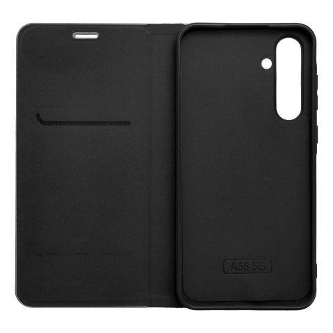 Etui z klapką na Samsung A54 5G Luna Book Carbon czarne