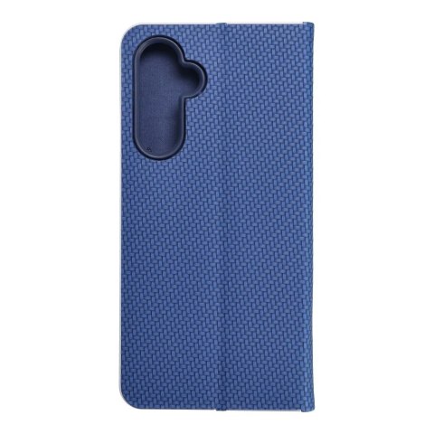 Etui z klapką na Samsung A54 5G Luna Book Carbon niebieskie