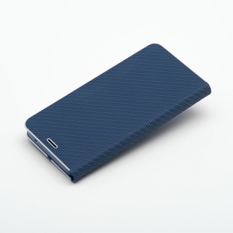 Etui z klapką na Samsung A54 5G Luna Book Carbon niebieskie