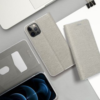 Etui z klapką na Samsung A54 5G Luna Book Gold srebrne