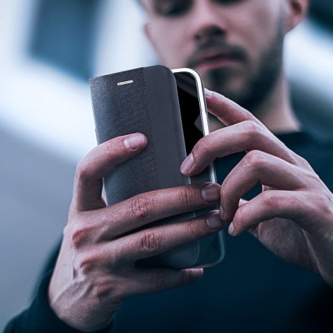 Etui z klapką na Samsung A55 5G Sensitive Book czarne