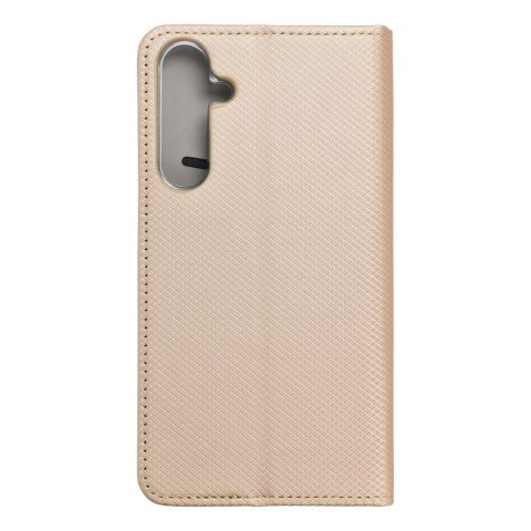 Etui z klapką na Samsung A55 Smart Case Book złote