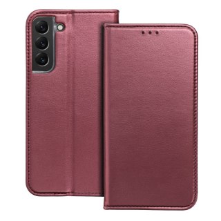 Etui z klapką na Samsung A55 Smart Magneto burgundowe