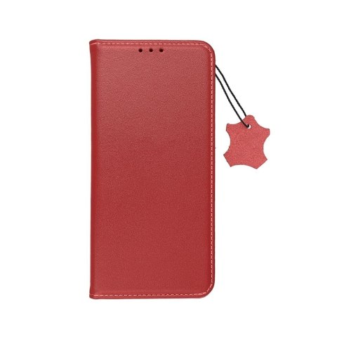 Etui z klapką na Samsung A56 5G Smart Pro Book skórzane bordowe