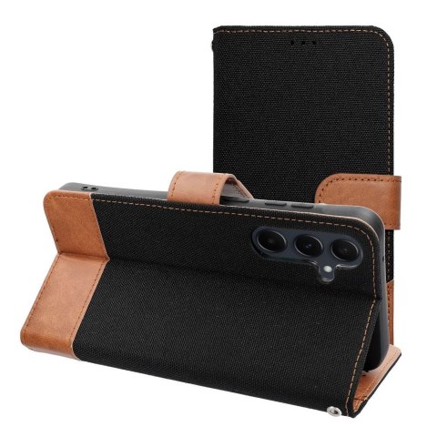 Etui z klapką na Samsung A57 5G Jeans Book czarne