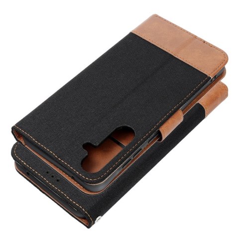 Etui z klapką na Samsung A57 5G Jeans Book czarne