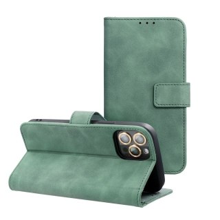 Etui z klapką na Samsung A57 5G Tender Book zielone
