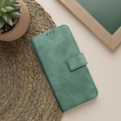 Etui z klapką na Samsung A57 5G Tender Book zielone