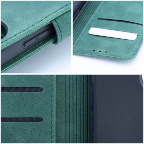 Etui z klapką na Samsung A57 5G Tender Book zielone