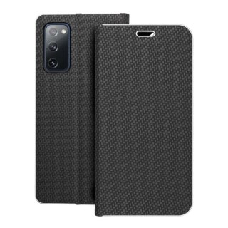 Etui z klapką na Samsung S20 FE / S20 FE 5G Luna Book Carbon czarne