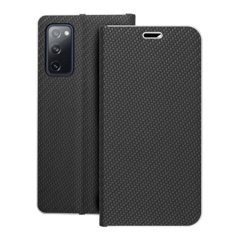Etui z klapką na Samsung S20 FE / S20 FE 5G Luna Book Carbon czarne