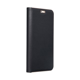 Etui z klapką na Samsung S21 FE Luna Book Gold czarne