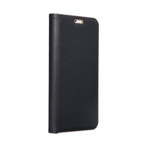 Etui z klapką na Samsung S21 FE Luna Book Gold czarne